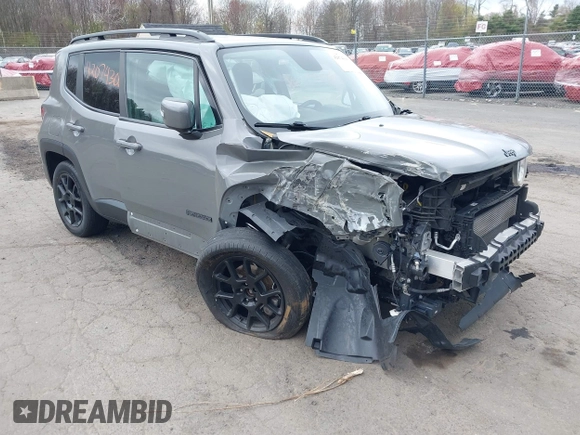 2019 Jeep Renegade Latitude z VIN ZACNJBBB0KPK39166, wystawiony jako IAAI lot #42074306 z przebiegiem 84 325 mil mil oraz . Historia ofert i sprzedaży dostępna na DreamBid. Obrazek 1.