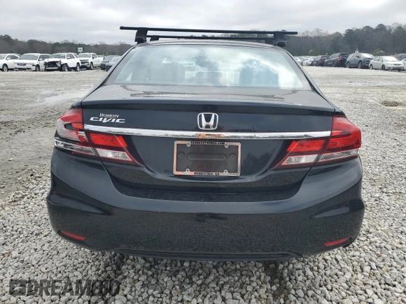 2015 Honda Civic LX with VIN 19XFB2F51FE037237, listed as a Copart auction lot 49031035 with Not Provided miles and Salvage Title. Bid and sale history available at carsss.com. Image 6.