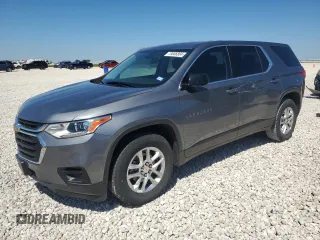 2019 Chevrolet Traverse LS with VIN 1GNERFKW1KJ127439, listed as a Copart auction lot 70806804 with 63,748 mi miles and Salvage Title. Bid and sale history available at carsss.com. Image 1.