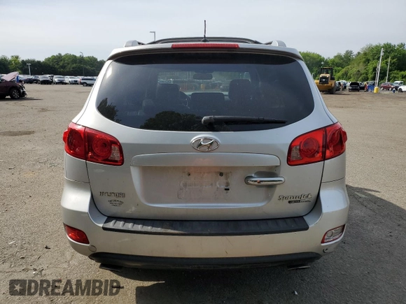 2007 Hyundai Santa Fe SE with VIN 5NMSH73E37H057885, listed as a Copart auction lot 58578085 with 163,690 mi miles and Salvage title. Bid and sale history available at DreamBid. Image 6.