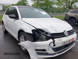 2017 Volkswagen Golf S z VIN 3VW217AU9HM026151, wystawiony jako IAAI lot #42217694 z przebiegiem 284 794 mil mil oraz . Historia ofert i sprzedaży dostępna na DreamBid. Obrazek 1.