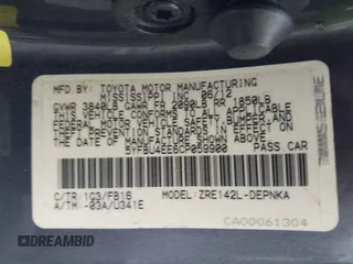 2012 Toyota Corolla L with VIN 5YFBU4EE6CP059900, listed as a IAAI auction lot 41913721 with 72,466 mi miles. Bid and sale history available at carsss.com. Image 9.