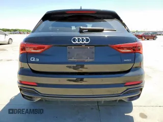 2020 Audi Q3 S line Premium with VIN WA1DECF30L1100906, listed as a Copart auction lot 53922435 with 41,961 mi miles and Salvage title. Bid and sale history available at DreamBid. Image 6.