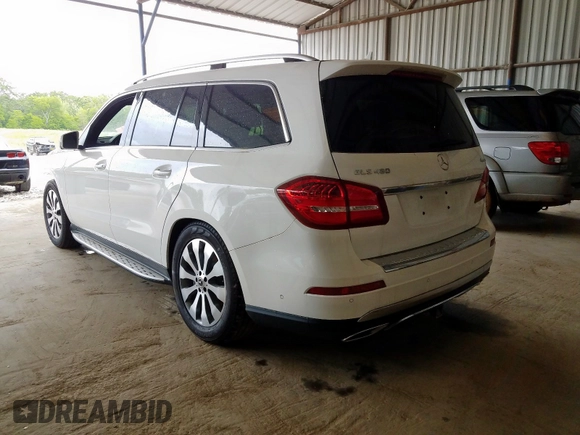 2019 Mercedes-Benz GLS with VIN 4JGDF6EE2KB236921, listed as a Copart auction lot 36902750 with 0 mi miles. Bid and sale history available at carsss.com. Image 3.