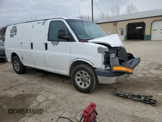 2012 GMC Savana Cargo Van with VIN 1GTS7AFX0C1119955, listed as a Copart auction lot 84835764 with 0 mi miles and Salvage Title. Bid and sale history available at carsss.com. Image 4.