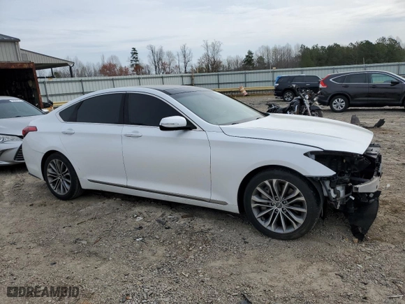 2016 Hyundai Genesis 3.8L with VIN KMHGN4JE1GU133589, listed as a Copart auction lot 50521335 with 74,789 mi miles and Salvage Title. Bid and sale history available at carsss.com. Image 4.