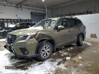 2024 Subaru Forester Premium z VIN JF2SKADC0RH479789, wystawiony jako Copart lot #42912475 z przebiegiem 9 979 mil mil oraz Szkoda całkowita • Salvage title. Historia ofert i sprzedaży dostępna na DreamBid. Obrazek 1.