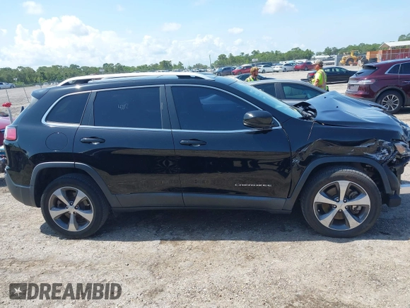 2019 Jeep Cherokee Limited with VIN 1C4PJLDX4KD439914, listed as a IAAI auction lot 42384981 with 52,470 mi miles and . Bid and sale history available at DreamBid. Image 13.