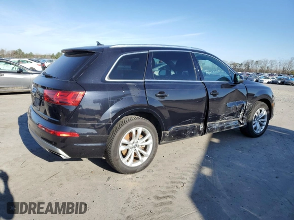 2019 Audi Q7 Premium with VIN WA1AAAF75KD011495, listed as a Copart auction lot 49677355 with 46,460 mi miles and Salvage title. Bid and sale history available at DreamBid. Image 3.
