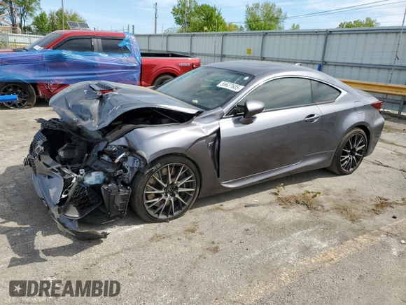 2015 Lexus RC F with VIN JTHHP5BCXF5001296, listed as a Copart auction lot 56637605 with Not provided miles and Salvage title. Bid and sale history available at DreamBid. Image 1.