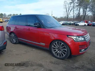 2016 Land Rover Range Rover Supercharged z VIN SALGS2EF4GA288202, wystawiony jako IAAI lot #41900650 z przebiegiem 99 504 mil mil oraz . Historia ofert i sprzedaży dostępna na DreamBid. Obrazek 1.