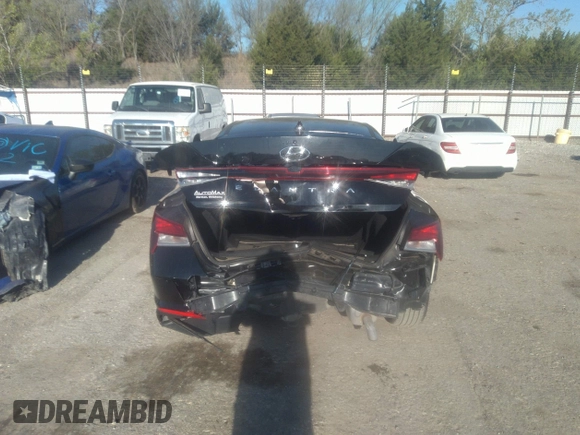 2023 Hyundai Elantra SEL with VIN KMHLS4AG1PU424103, listed as a IAAI auction lot 39127549 with 9,355 mi miles and . Bid and sale history available at DreamBid. Image 16.
