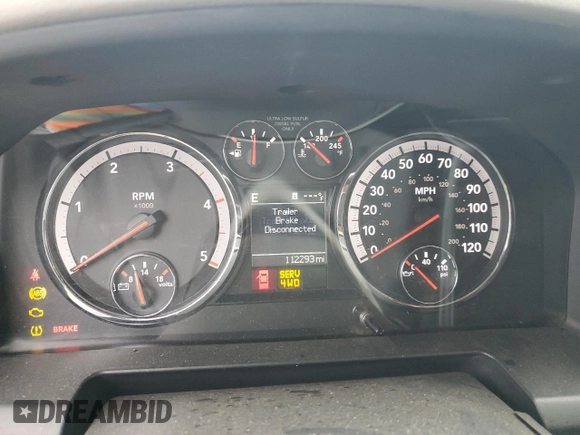2011 Ram 2500 Big Horn with VIN 3D7UT2CL4BG613401, listed as a Copart auction lot 47295635 with 112,293 mi miles and Salvage Title. Bid and sale history available at carsss.com. Image 9.