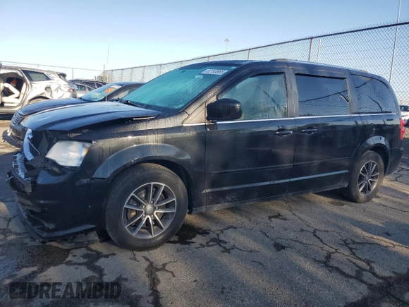 2017 Dodge Grand Caravan SXT with VIN 2C4RDGCGXHR630283, listed as a Copart auction lot 52793665 with 157,673 mi miles and Salvage Title. Bid and sale history available at DreamBid. Image 1.