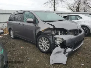 2013 Toyota Sienna LE with VIN 5TDJK3DC9DS060009, listed as a Copart auction lot 43040645 with 171,369 mi miles and Salvage Title. Bid and sale history available at carsss.com. Image 4.