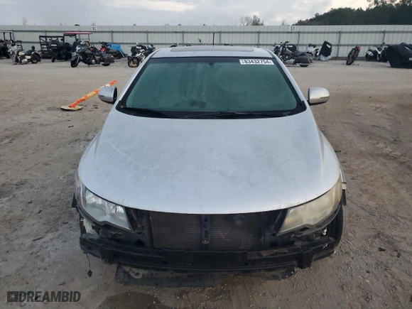 2012 Kia Forte Koup EX with VIN KNAFU6A22C5488969, listed as a Copart auction lot 83432754 with 239,821 mi miles and Salvage Title. Bid and sale history available at carsss.com. Image 5.