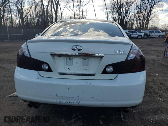 2007 Infiniti M x with VIN JNKAY01F57M460966, listed as a Copart auction lot 48557625 with 230,938 mi miles and Salvage title. Bid and sale history available at DreamBid. Image 6.