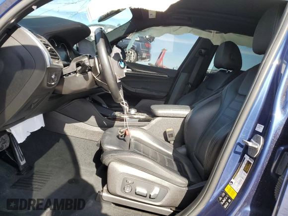 2020 BMW X3 M Competition with VIN 5YMTS0C06L9B67220, listed as a Copart auction lot 82880984 with 39,770 mi miles and Salvage Title. Bid and sale history available at carsss.com. Image 7.