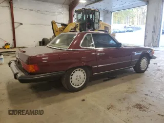 1988 Mercedes-Benz 560 560SL with VIN WDBBA48D8JA081568, listed as a Copart auction lot 75203314 with 51,120 mi miles and Salvage Title. Bid and sale history available at carsss.com. Image 3.