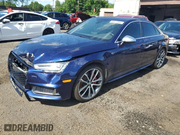 2018 Audi S4 Premium Plus with VIN WAUB4AF48JA001810, listed as a Copart auction lot 60475564 with 100,498 mi miles and Salvage Title. Bid and sale history available at carsss.com. Image 1.