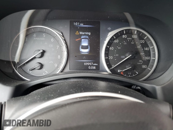 2018 Infiniti Q50 Luxe with VIN JN1EV7AR6JM444784, listed as a Copart auction lot 54509335 with 69,997 mi miles and Salvage Title. Bid and sale history available at DreamBid. Image 9.