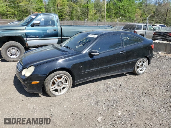 2003 Mercedes-Benz C 230 Kompressor with VIN WDBRN40J23A460301, listed as a Copart auction lot 53648495 with 133,887 mi miles and Salvage title. Bid and sale history available at DreamBid. Image 1.