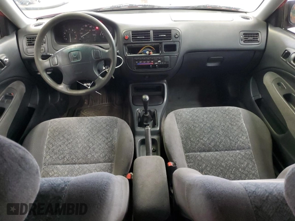 1998 Honda Civic HX with VIN 1HGEJ7128WL101968, listed as a Copart auction lot 51053835 with 297,230 mi miles and Salvage Title. Bid and sale history available at carsss.com. Image 8.