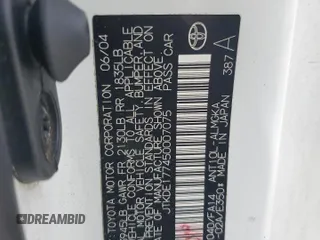 2005 Scion tC z VIN JTKDE177450007075, wystawiony jako Copart lot #57211935 z przebiegiem 205 619 mil mil oraz Szkody całkowita. Historia ofert i sprzedaży dostępna na DreamBid. Obrazek 12.