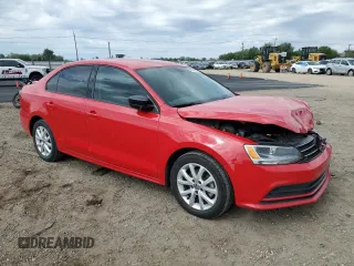 2015 Volkswagen Jetta SE with VIN 3VWD17AJ9FM220688, listed as a Copart auction lot 58270015 with 106,001 mi miles and Salvage title. Bid and sale history available at DreamBid. Image 4.
