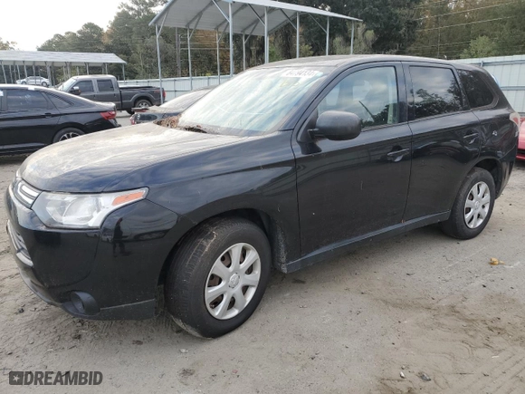 2014 Mitsubishi Outlander ES with VIN JA4AD2A31EZ004570, listed as a Copart auction lot 84794134 with 0 mi miles and Non Repairable. Bid and sale history available at carsss.com. Image 1.