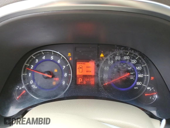 2009 Infiniti FX with VIN JNRAS18W99M152572, listed as a Copart auction lot 46334185 with 204,396 mi miles and Salvage title. Bid and sale history available at DreamBid. Image 9.