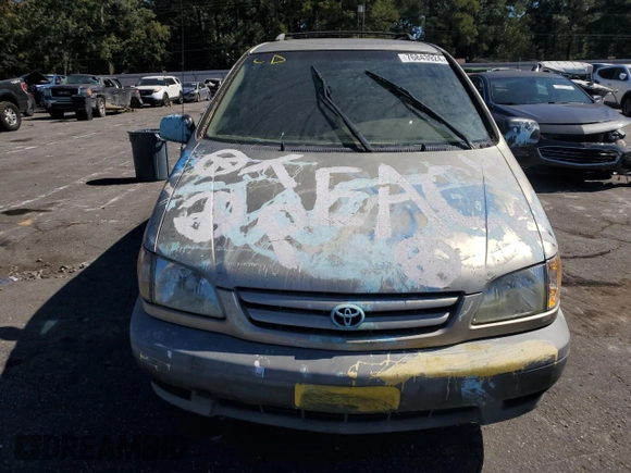 2001 Toyota Sienna LE with VIN 4T3ZF13C31U393555, listed as a Copart auction lot 76843924 with 159,957 mi miles and Clean Title. Bid and sale history available at carsss.com. Image 5.