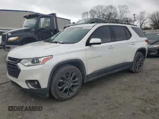 2018 Chevrolet Traverse RS with VIN 1GNERJKX6JJ153514, listed as a Copart auction lot 87037444 with 164,078 mi miles and Salvage Title. Bid and sale history available at carsss.com. Image 1.