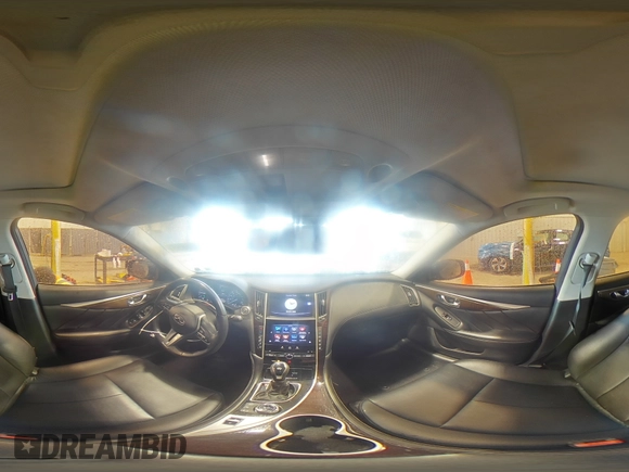 2019 Infiniti Q50 Luxe with VIN JN1EV7AP4KM519630, listed as a Copart auction lot 51926895 with 92,947 mi miles and Salvage title. Bid and sale history available at DreamBid. Image 14.