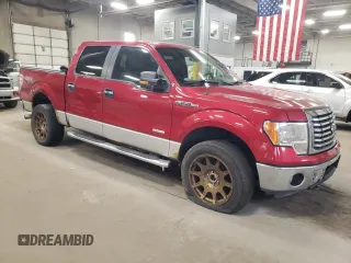 2012 Ford F-150 XL with VIN 1FTFW1ET4CKD48913, listed as a Copart auction lot 52387655 with 136,379 mi miles and Clean title. Bid and sale history available at DreamBid. Image 4.