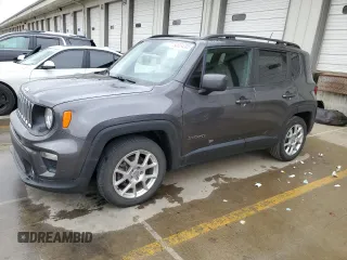 2019 Jeep Renegade Latitude z VIN ZACNJABBXKPK69446, wystawiony jako Copart lot #50024205 z przebiegiem 92 237 mil mil oraz Szkoda całkowita • Salvage title. Historia ofert i sprzedaży dostępna na DreamBid. Obrazek 1.