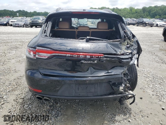 2021 Porsche Macan S with VIN WP1AB2A56MLB36771, listed as a Copart auction lot 59858095 with Not provided miles and Salvage title. Bid and sale history available at DreamBid. Image 6.