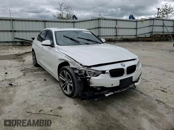 2017 BMW 3 Series 330i xDrive with VIN WBA8D9G5XHNT91599, listed as a Copart auction lot 55810245 with 88,250 mi miles and Salvage title. Bid and sale history available at DreamBid. Image 13.
