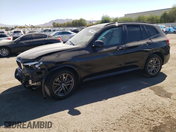 2021 BMW X3 sDrive30i with VIN 5UXTY3C09M9G62164, listed as a Copart auction lot 72846344 with 48,818 mi miles and Salvage Title. Bid and sale history available at carsss.com. Image 1.