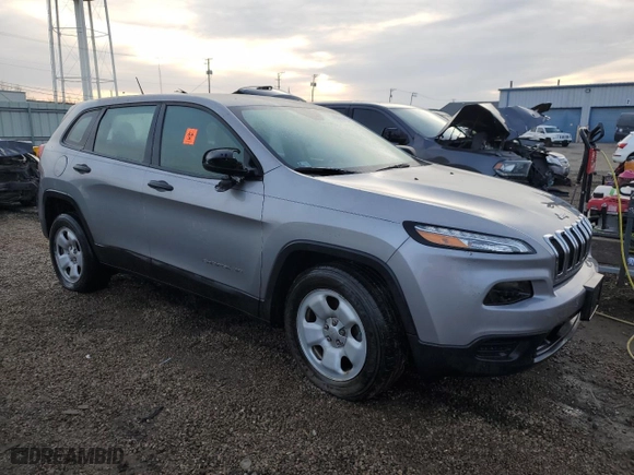 2016 Jeep Cherokee Sport with VIN 1C4PJMAB9GW251450, listed as a Copart auction lot 84014414 with 45,485 mi miles and Salvage Title. Bid and sale history available at carsss.com. Image 4.