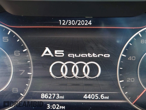 2018 Audi A5 Sportback Premium z VIN WAUDNCF52JA044291, wystawiony jako IAAI lot #41219360 z przebiegiem 86 273 mil mil oraz . Historia ofert i sprzedaży dostępna na DreamBid. Obrazek 15.