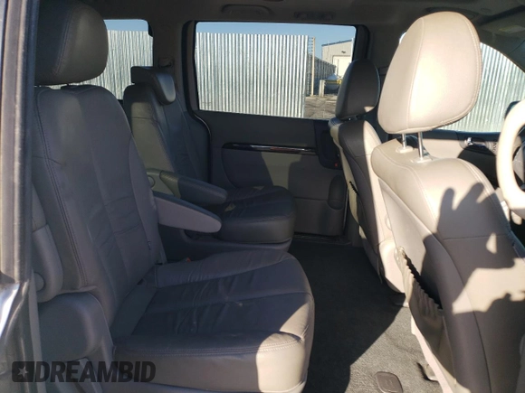 2012 Kia Sedona EX with VIN KNDMH4C78C6506980, listed as a Copart auction lot 52038595 with 137,916 mi miles and Salvage Title. Bid and sale history available at carsss.com. Image 12.