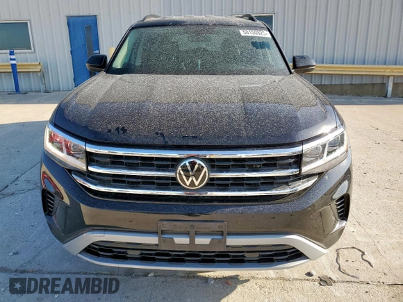 2022 Volkswagen Atlas SE with VIN 1V2DP2CA9NC542795, listed as a Copart auction lot 58150825 with 45,399 mi miles and Clean title. Bid and sale history available at DreamBid. Image 5.