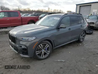 2022 BMW X7 M50i with VIN 5UXCX6C00N9L87710, listed as a Copart auction lot 46780085 with 46,876 mi miles and Salvage Title. Bid and sale history available at carsss.com. Image 1.