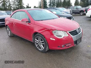 2008 Volkswagen Eos Lux with VIN WVWFA71FX8V016563, listed as a IAAI auction lot 41688712 with 240,888 mi miles and . Bid and sale history available at DreamBid. Image 1.