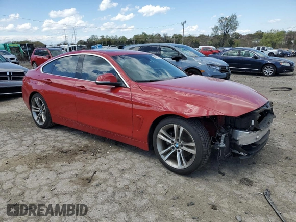 2016 BMW 4 Series 428i with VIN WBA4A9C58GG508399, listed as a Copart auction lot 52701715 with 89,424 mi miles and Salvage title. Bid and sale history available at DreamBid. Image 4.