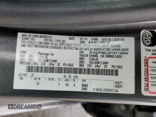 2015 Ford Fiesta SE z VIN 3FADP4BJ2FM114569, wystawiony jako Copart lot #56785265 z przebiegiem 71 045 mil mil oraz Szkoda całkowita • Salvage title. Historia ofert i sprzedaży dostępna na DreamBid. Obrazek 12.