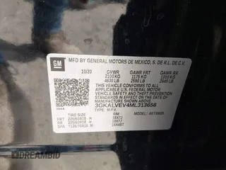 2021 GMC Terrain SLT z VIN 3GKALVEV4ML313658, wystawiony jako IAAI lot #42331972 z przebiegiem 68 945 mil mil oraz . Historia ofert i sprzedaży dostępna na DreamBid. Obrazek 9.