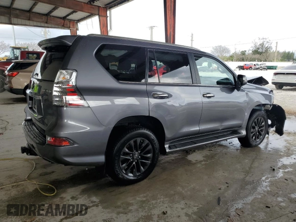 2023 Lexus GX with VIN JTJAM7BX1P5374929, listed as a Copart auction lot 52208095 with 7,807 mi miles and Non Repairable. Bid and sale history available at carsss.com. Image 3.