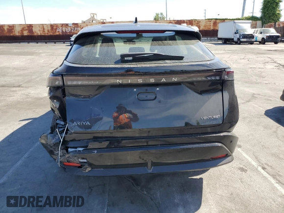 2024 Nissan ARIYA Venture+ with VIN JN1BF0AA4RM432551, listed as a Copart auction lot 52808755 with 13,947 mi miles and Salvage Title. Bid and sale history available at carsss.com. Image 6.